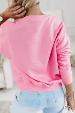 CandyTM BLUZA BAWEŁNIANA AUTKO KWIATY ŁOSOSIOWA