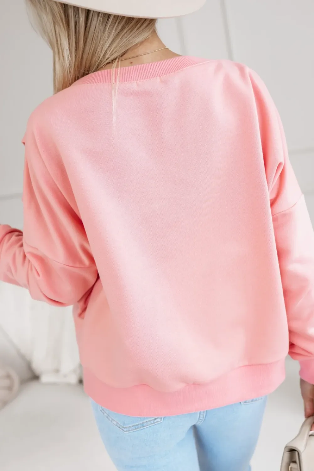 CandyTM BLUZA BAWEŁNIANA HANA Z MARSZCZENIAMI NA RAMIONACH MORELOWA