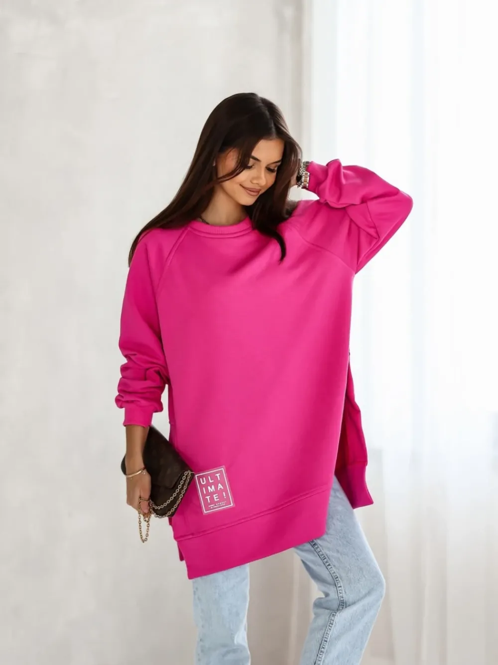 CandyTM BLUZA BAWEŁNIANA ULTIMATE MOCNY RÓŻ