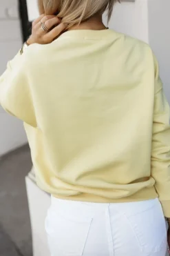 CandyTM BLUZA BAWEŁNIANA Z NADRUKIEM VACATION ŻÓŁTA