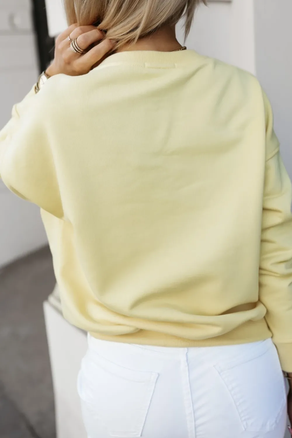 CandyTM BLUZA BAWEŁNIANA Z NADRUKIEM VACATION ŻÓŁTA