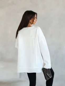 CandyTM BLUZA DRESOWA BAWEŁNIANA COMMO ECRU