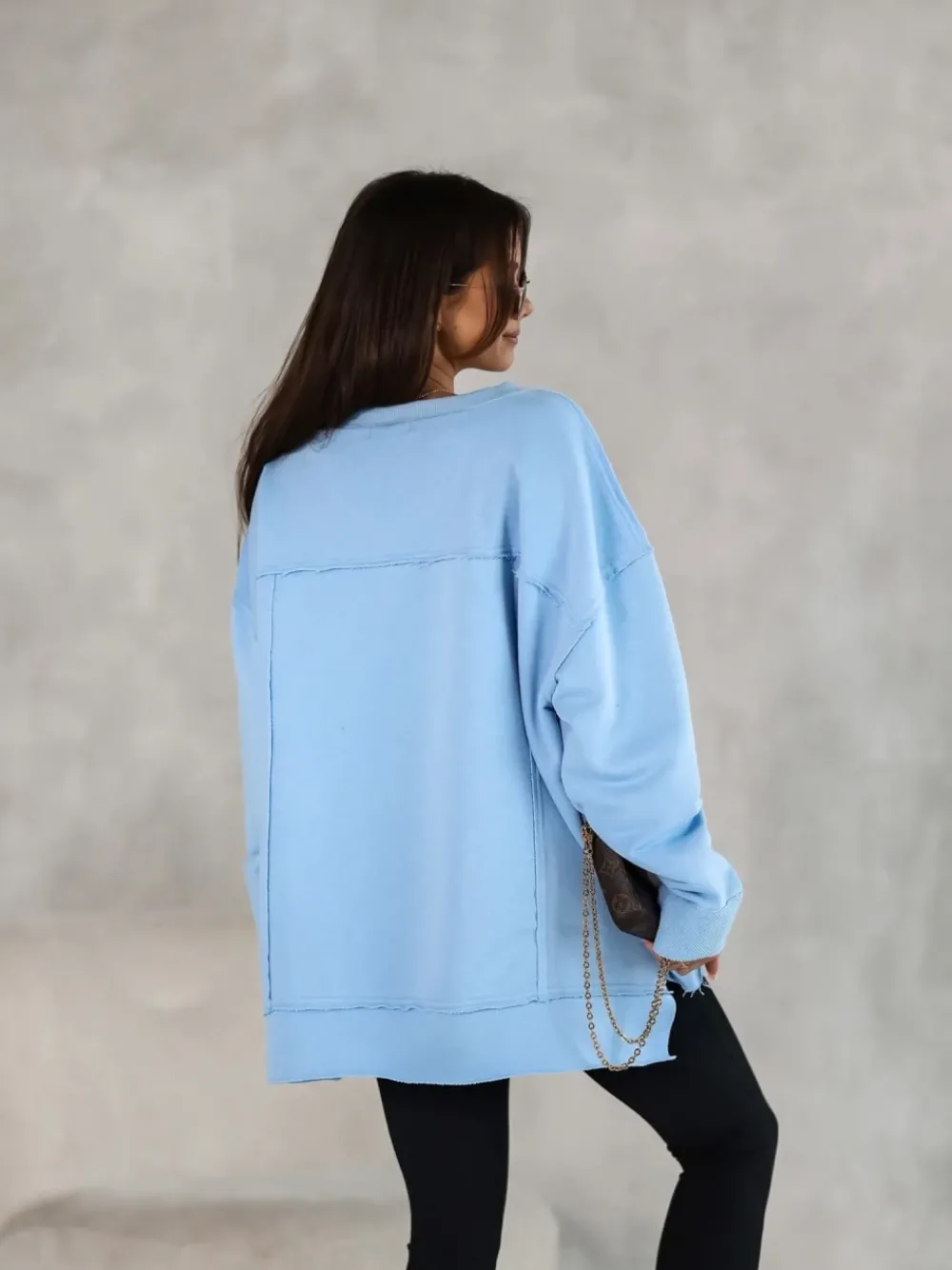 CandyTM BLUZA DRESOWA BAWEŁNIANA COMMO BŁĘKITNA