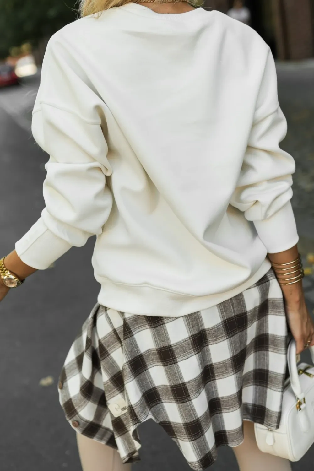 CandyTM BLUZA DRESOWA BAWEŁNIANA LOVELY Z HAFTOWANYMI SERDUSZKAMI ECRU