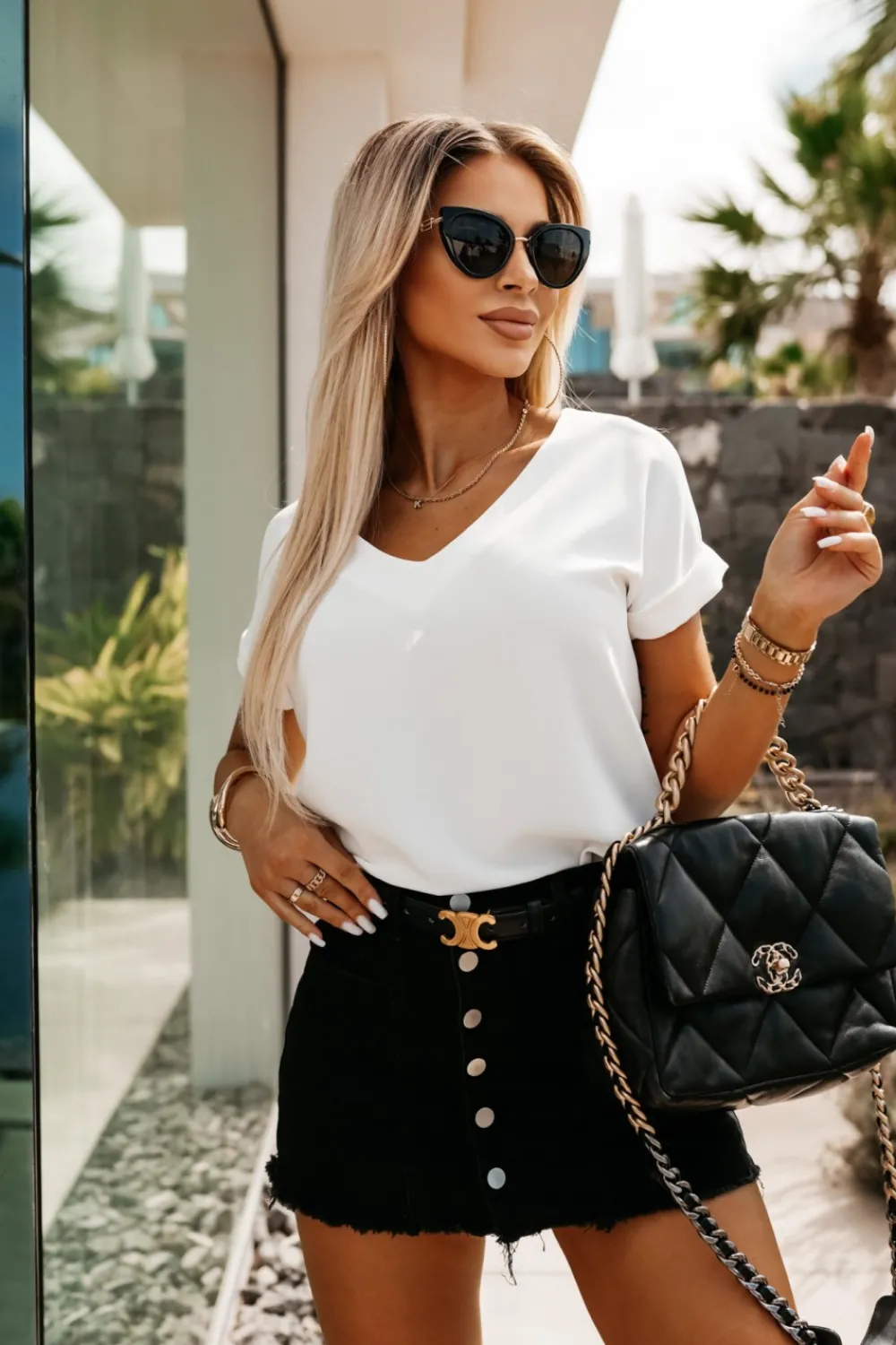 CandyTM BLUZKA AMORE Z DEKOLTEM W SEREK ŚMIETANKOWA