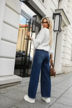 CandyTM BLUZKA BASIC Z PRĄŻKOWANEGO MATERIAŁU Z TIULOWYMI WSTAWKAMI BIAŁA