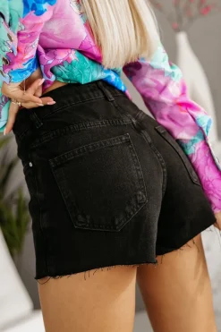 CandyTM SPÓDNICO-SPODENKI JEANSOWE CZARNE