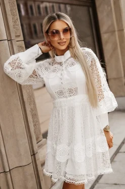 CandyTM SUKIENKA KORONKOWA LIONEL BIAŁA