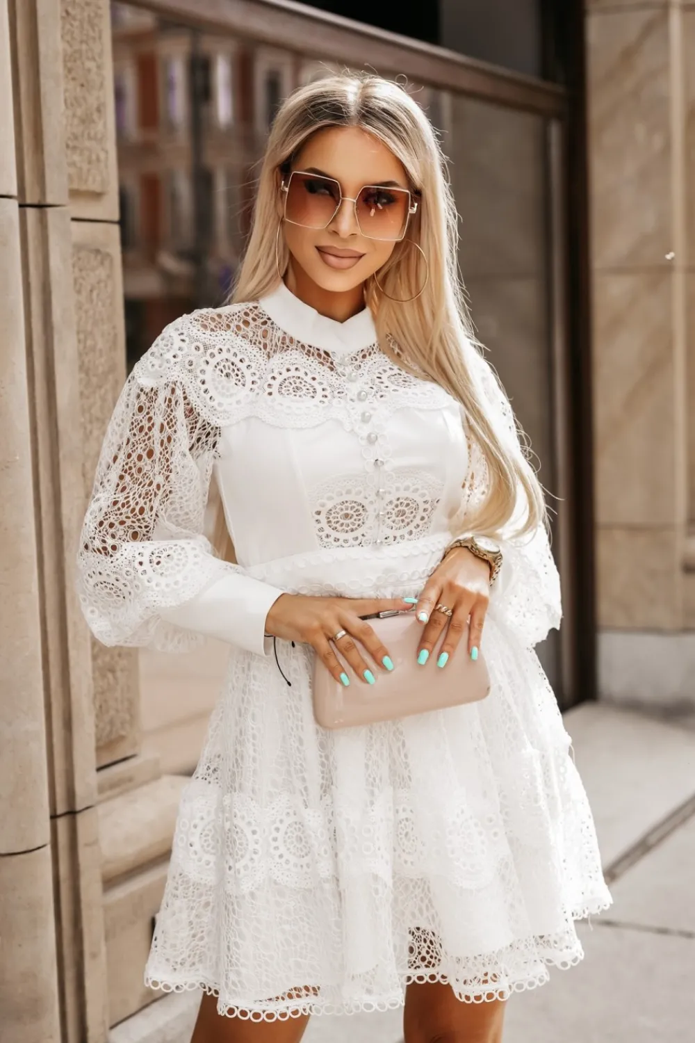 CandyTM SUKIENKA KORONKOWA LIONEL BIAŁA