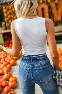 CandyTM TOP BAWEŁNIANY BASIC BIAŁY