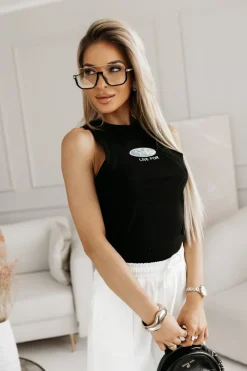 CandyTM TOP BOKSERKA LIVE FOR CZARNY