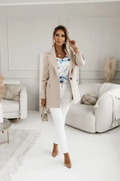 CandyTM TOP MIRABELL BŁĘKITNO-ŻÓŁTY