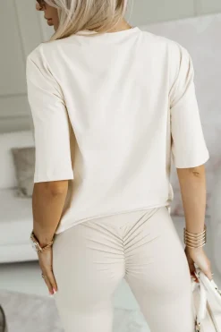 CandyTM T-SHIRT BAWEŁNIANY MOET BEŻOWY