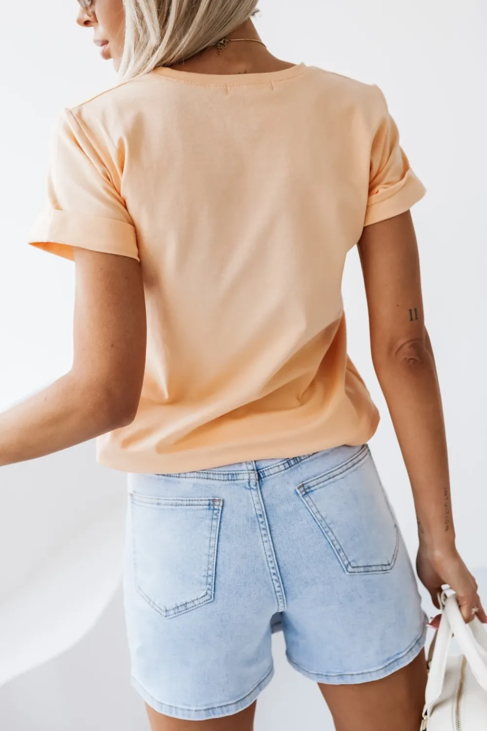 CandyTM T-SHIRT BAWEŁNIANY Z NADRUKIEM YORK TERRIER MORELOWY