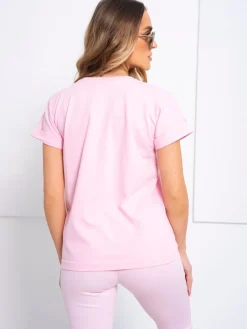 CandyTM T-SHIRT BAWEŁNIANY Z PIESKIEM RÓŻOWY