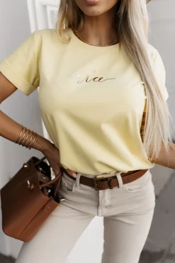 CandyTM T-SHIRT BE NICE ŻÓŁTY