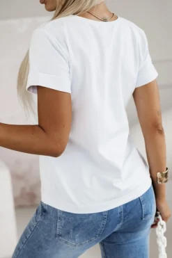 CandyTM T-SHIRT CHAMPAGNE CLUB BIAŁY