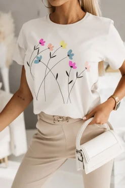 CandyTM T-SHIRT ŁĄCZKA BEŻOWY