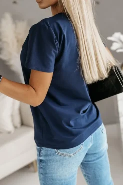 CandyTM T-SHIRT ŁĄCZKA GRANATOWY