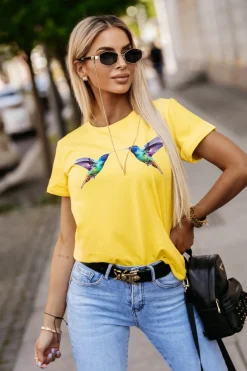 CandyTM T-SHIRT KOLIBERKI ŻÓŁTY