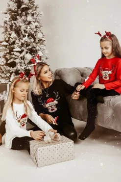 CandyTM T-SHIRT LA MU RUDOLF RENIFER CZERWONY KIDS