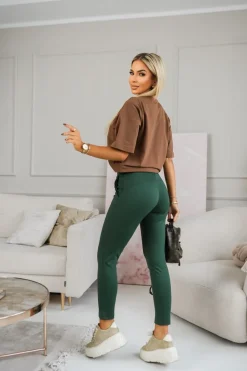 CandyTM T-SHIRT OVERSIZE MINIMAL BRĄZOWY