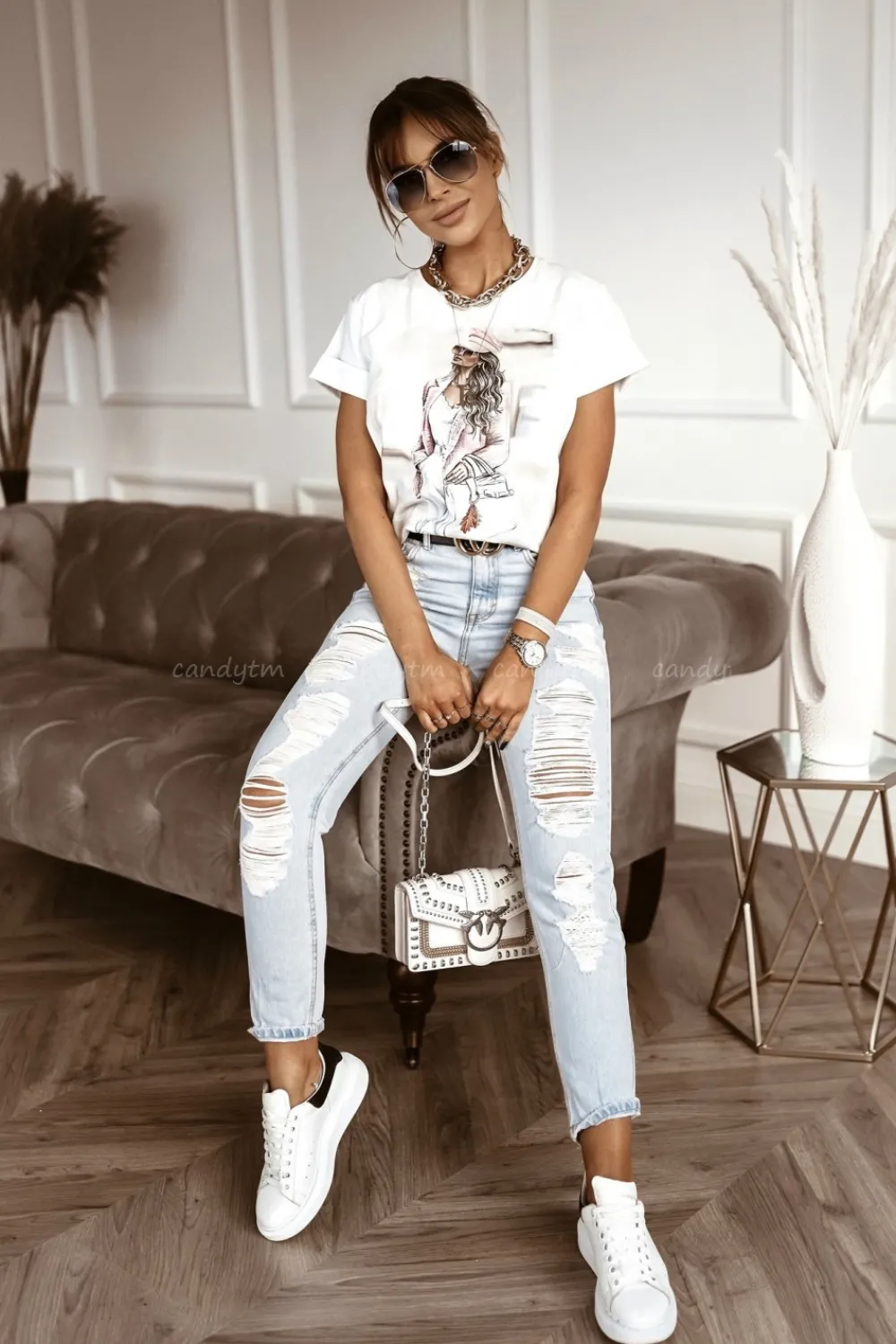 CandyTM T-SHIRT PŁASZCZ I OKULARY