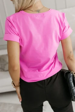 CandyTM T-SHIRT PINK GIN TONIC MOCNY RÓŻ