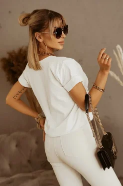 CandyTM T-SHIRT SZKIC BIAŁY