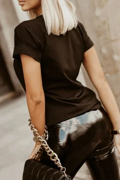 CandyTM T-SHIRT TEDDY BEAR CZARNY