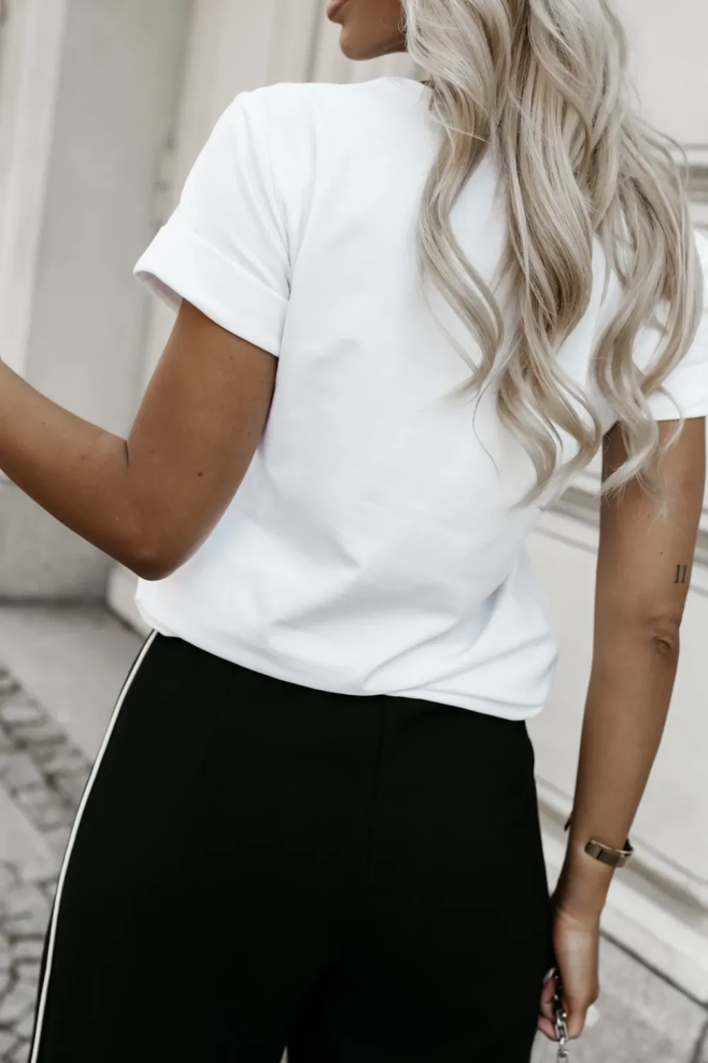 CandyTM T-SHIRT Z PANTERKOWYM NADRUKIEM VIBE BIAŁY