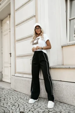 CandyTM T-SHIRT Z PANTERKOWYM NADRUKIEM VIBE BIAŁY